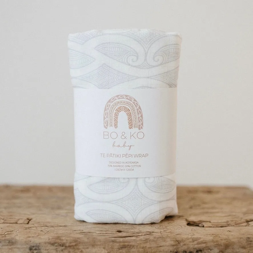 2 Pack Wrap Sets | Te Pātiki Pēpi Wraps | Grey   Mocha