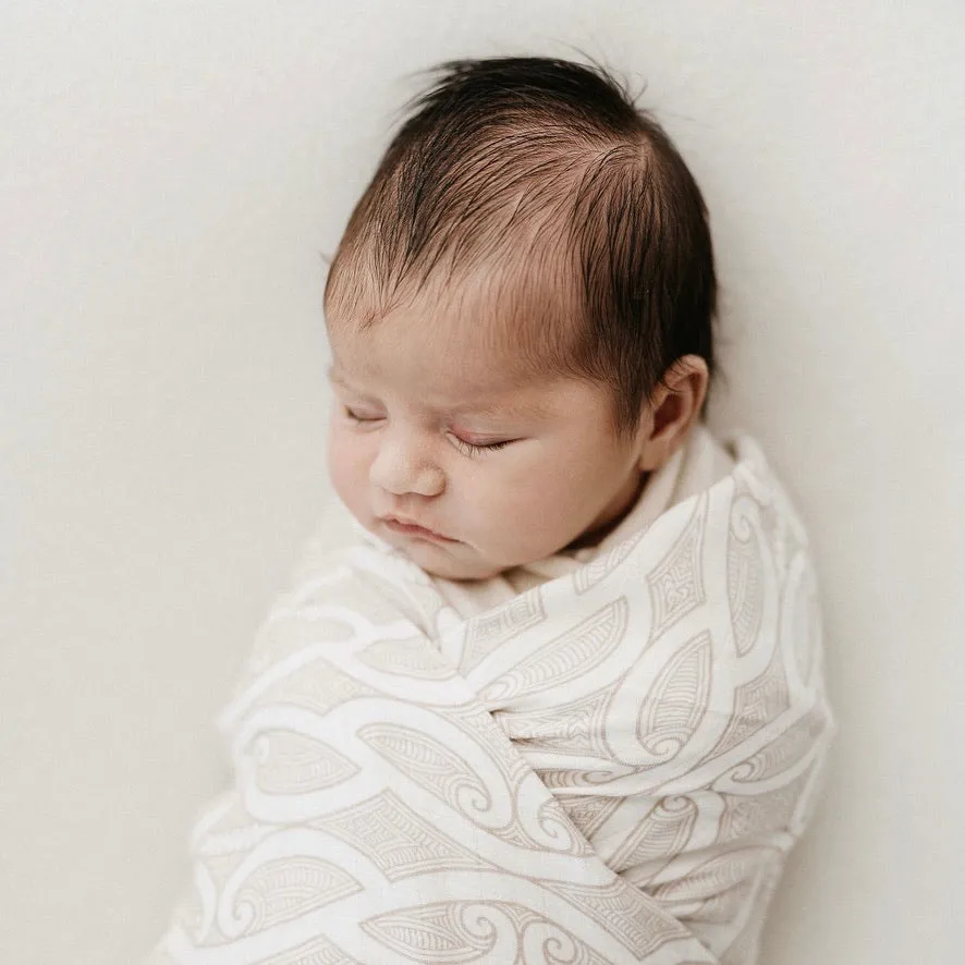 2 Pack Wrap Sets | Te Pātiki Pēpi Wraps | Grey   Mocha