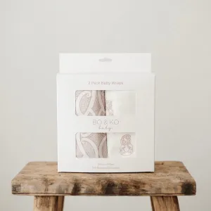 2 Pack Wrap Sets | Te Pātiki   Tiki Pēpi Wraps | Mauve