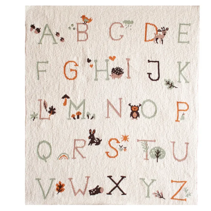 Alimrose Baby Blanket | Alphabet