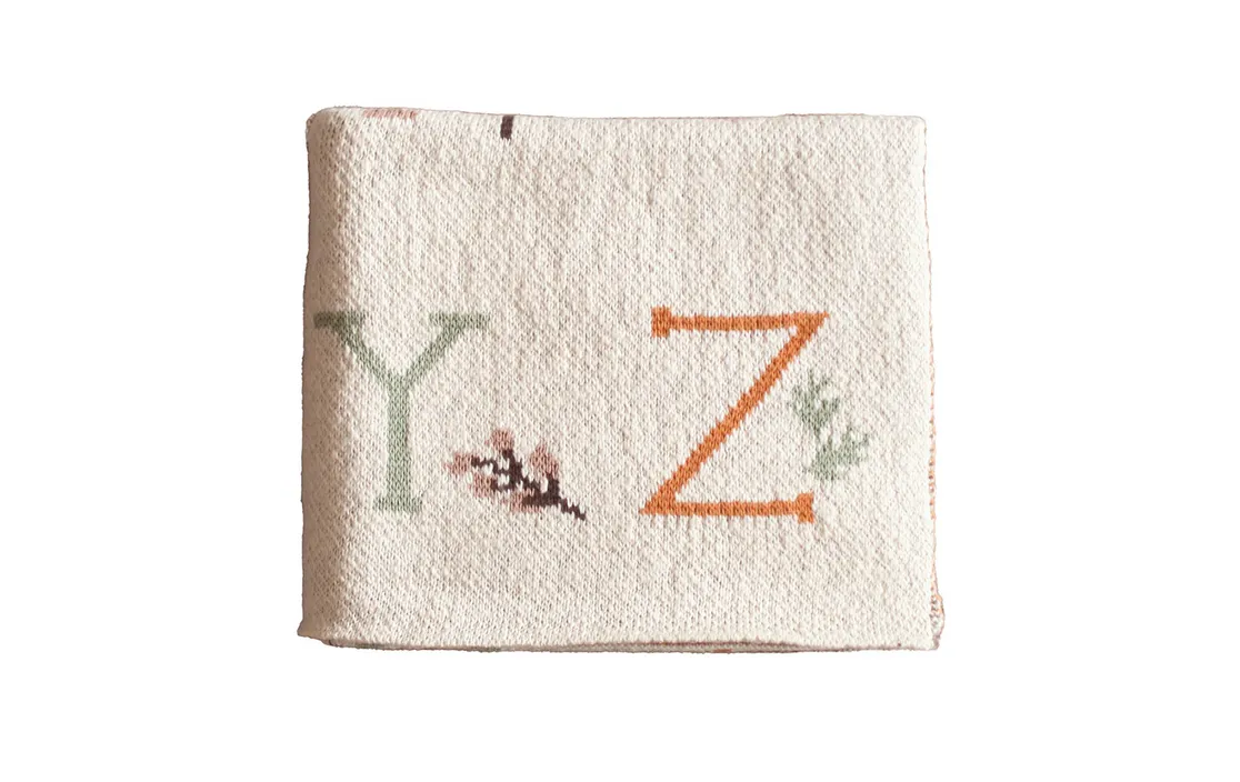 Alimrose Baby Blanket | Alphabet