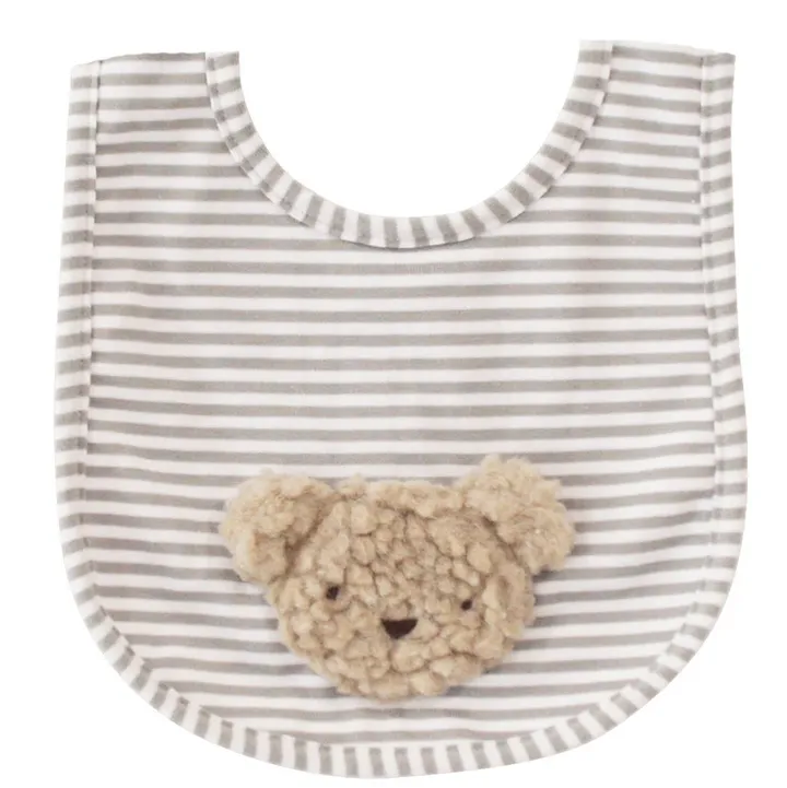 Alimrose Bib | Sherpa Bear Oatmeal