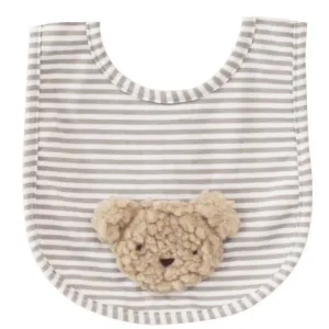 Alimrose Bib | Sherpa Bear Oatmeal
