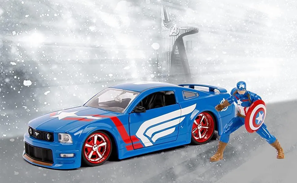 Avengers Captain America with Car