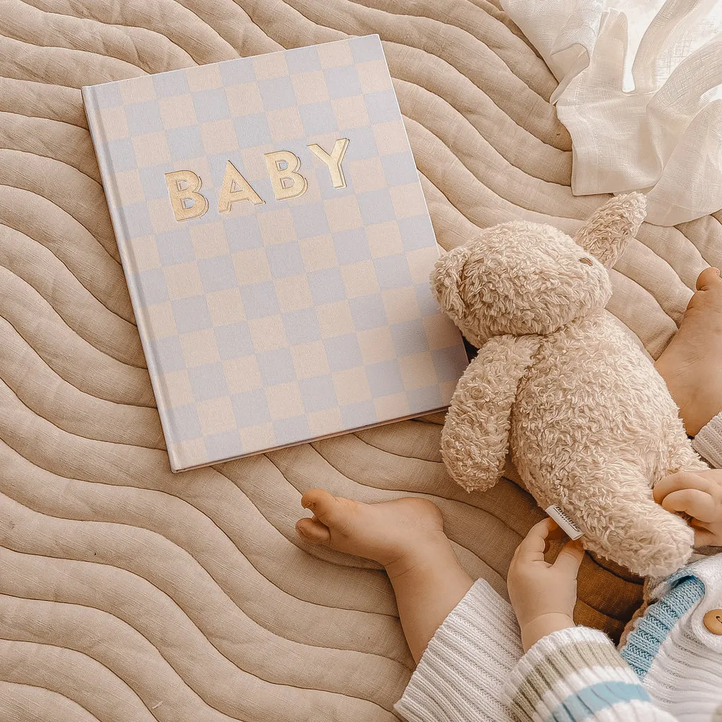 Baby Book BLUE CHECK