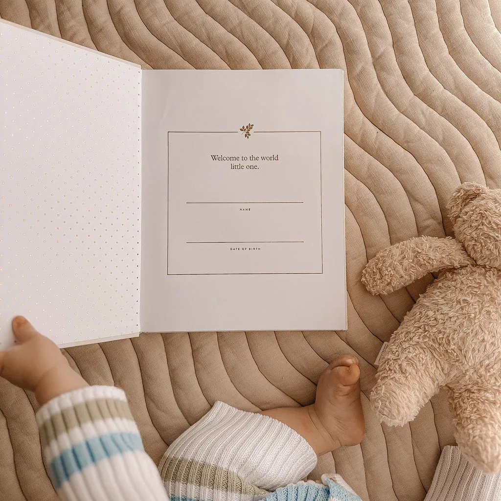 Baby Book BLUE CHECK