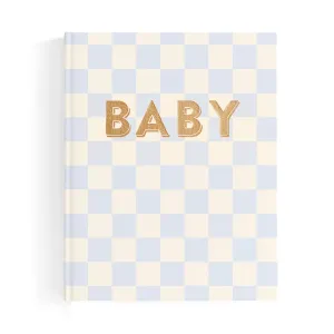 Baby Book BLUE CHECK
