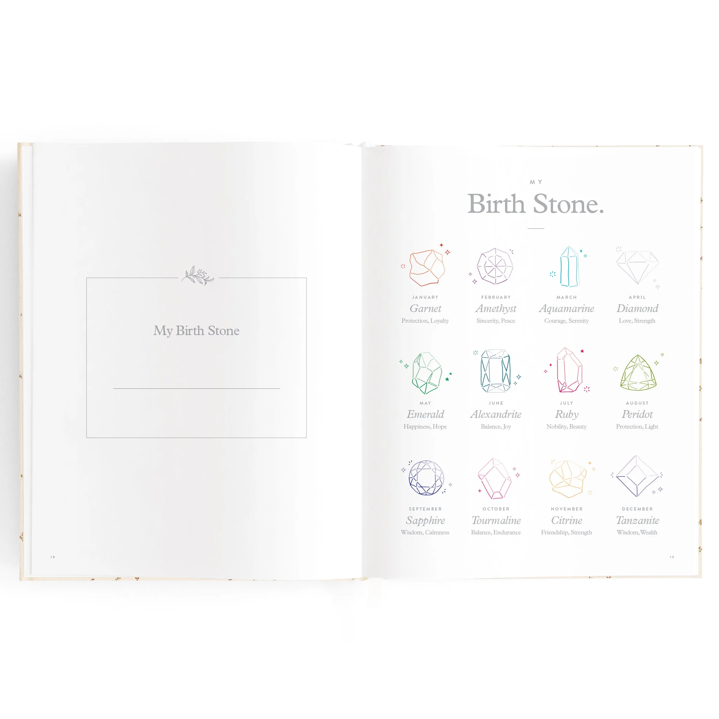 Baby Book COFFEE STRIPE