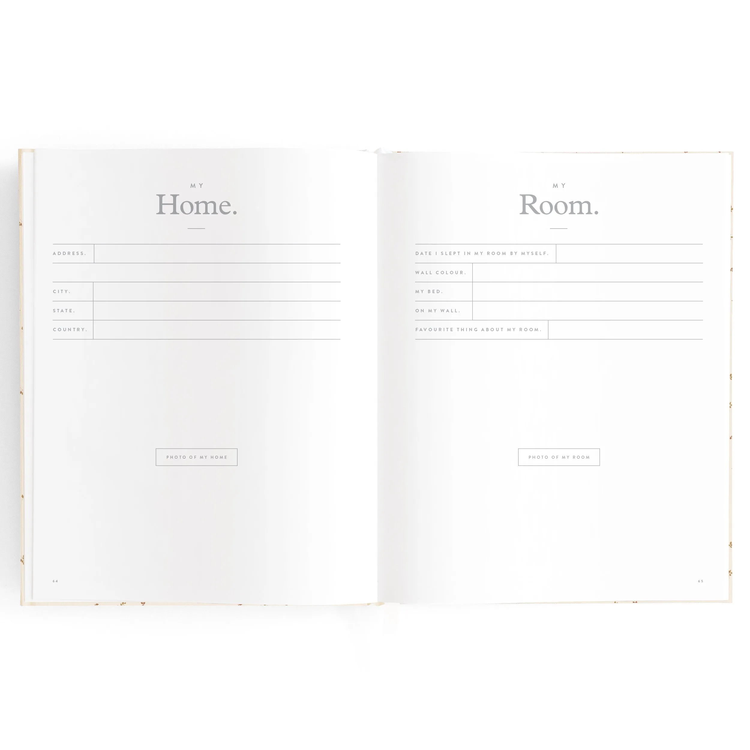 Baby Book COFFEE STRIPE