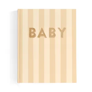 Baby Book COFFEE STRIPE