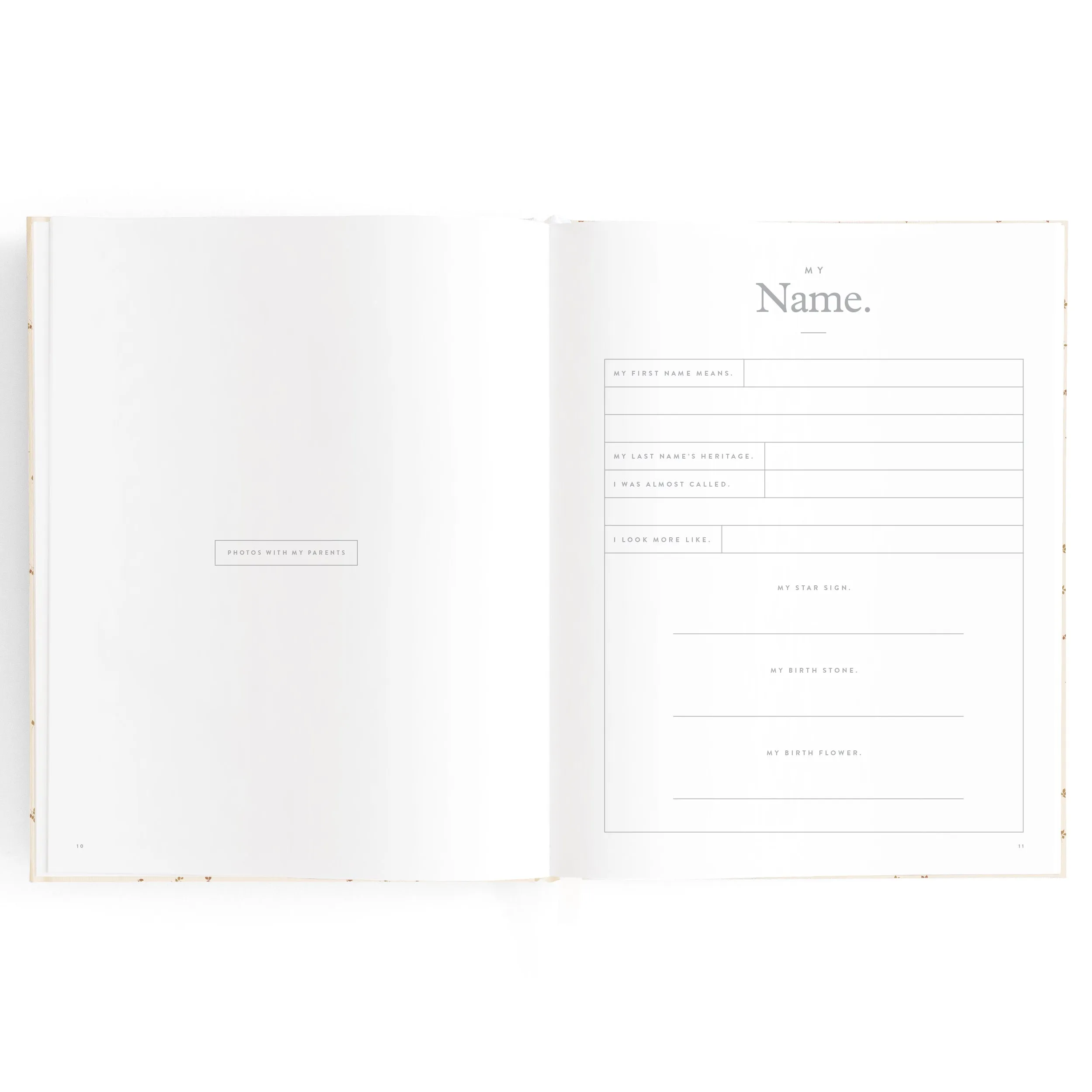Baby Book COFFEE STRIPE