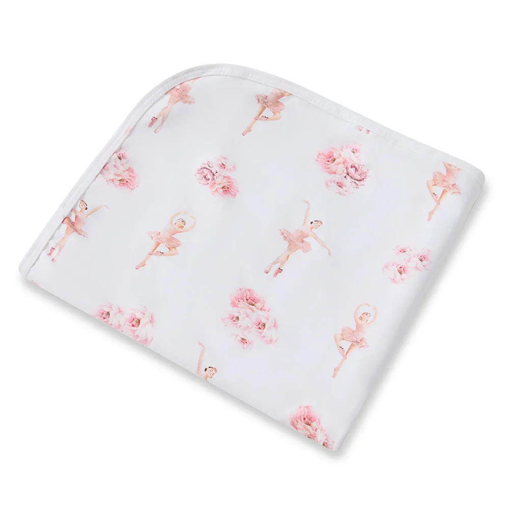 Baby Jersey Wrap   Top Knot Set | Ballerina