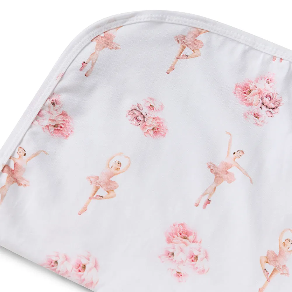 Baby Jersey Wrap   Top Knot Set | Ballerina