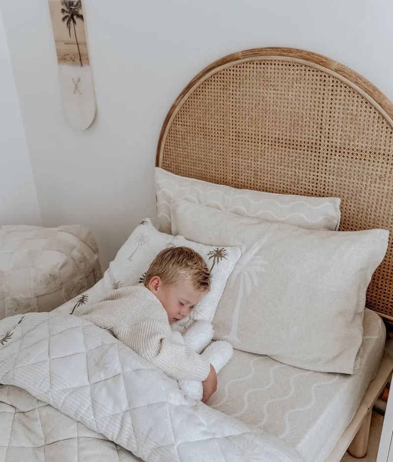 Bengali Fitted Sheet | King Single | Coastal Marle