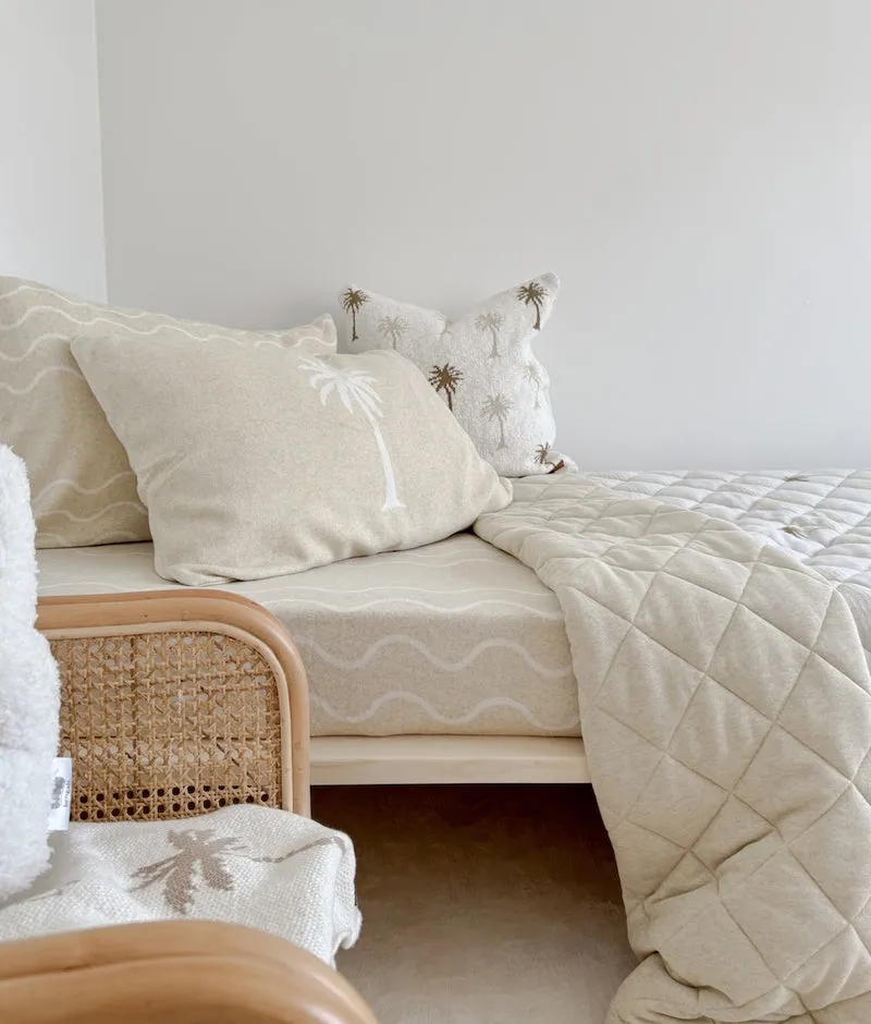 Bengali Fitted Sheet | King Single | Coastal Marle