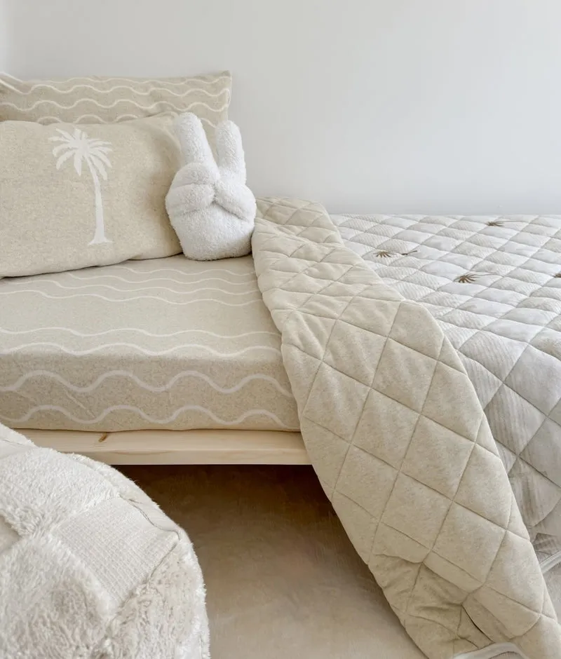 Bengali Fitted Sheet | King Single | Coastal Marle