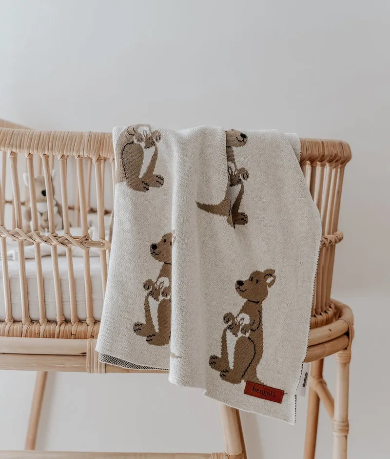 Bengali Knit Blanket | Kangaroo
