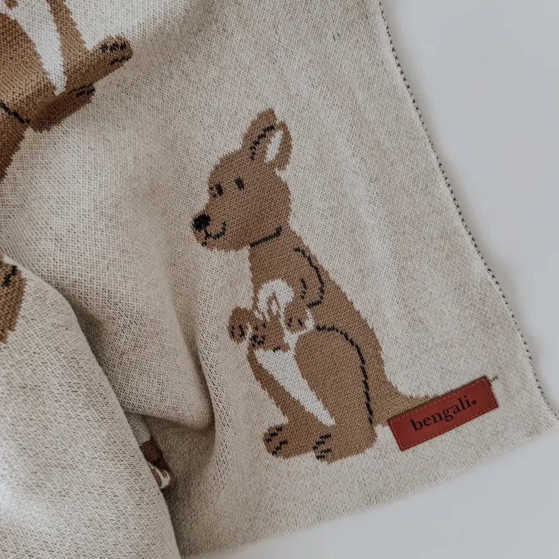 Bengali Knit Blanket | Kangaroo