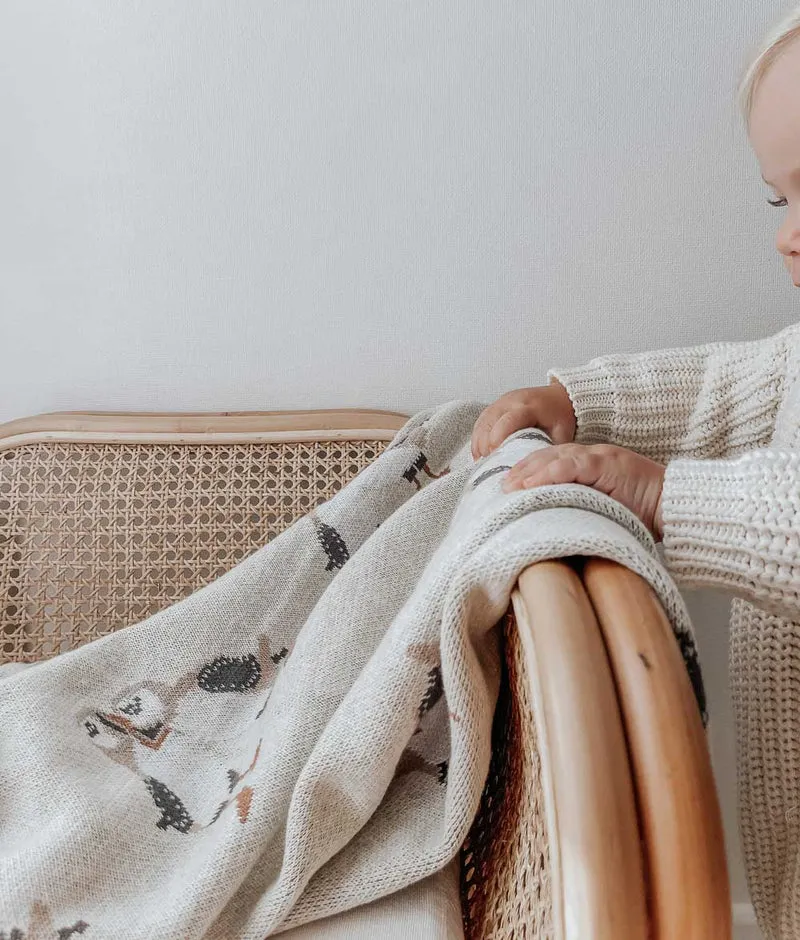 Bengali Knit Blanket | Puffin