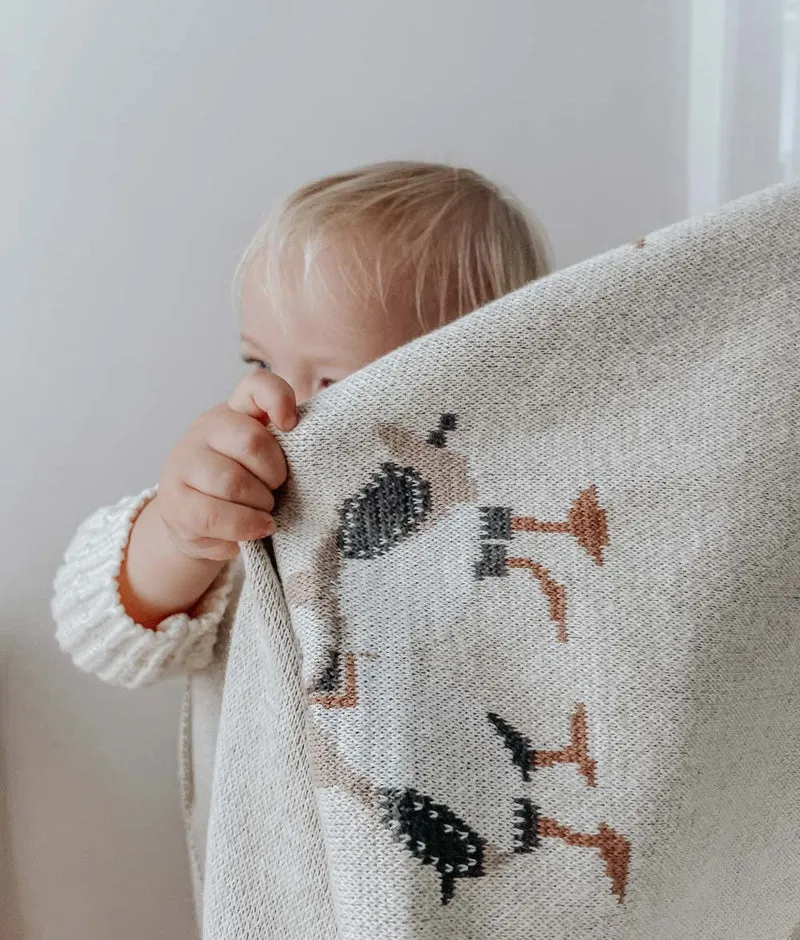 Bengali Knit Blanket | Puffin