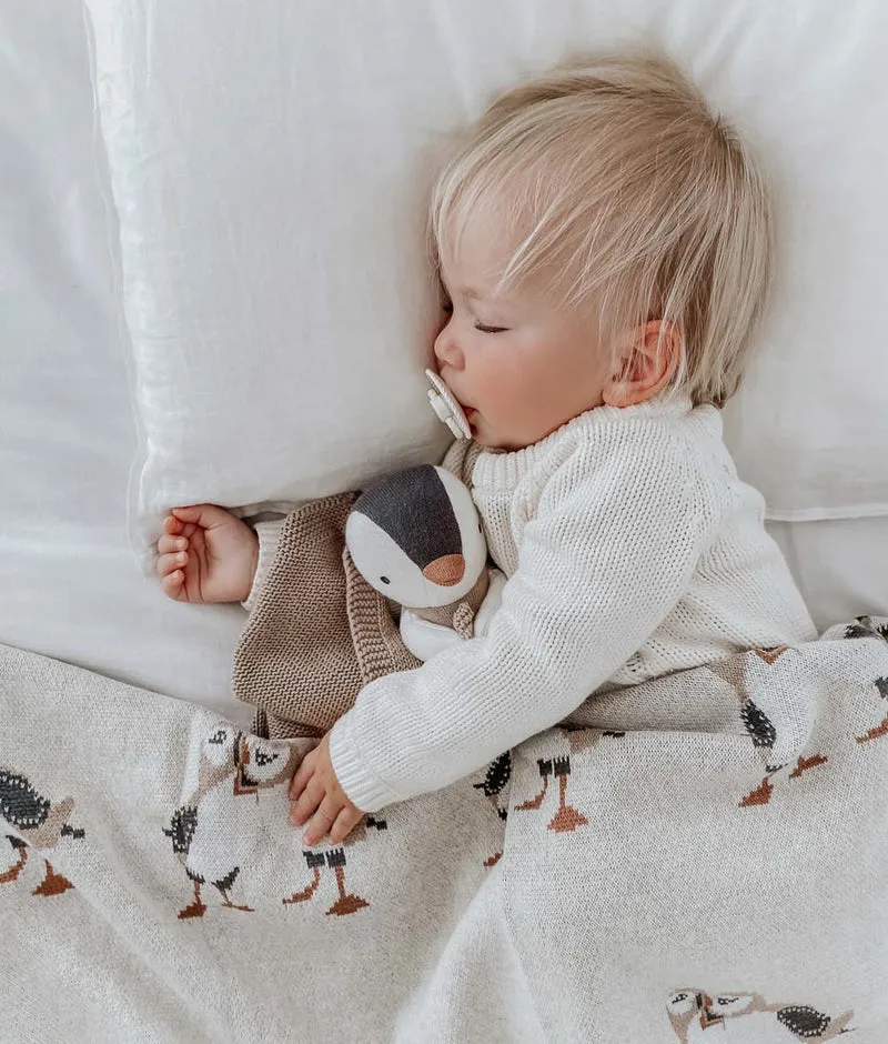 Bengali Knit Blanket | Puffin