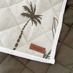 Bengali Quilt | King Single | Olive Surfing Palm