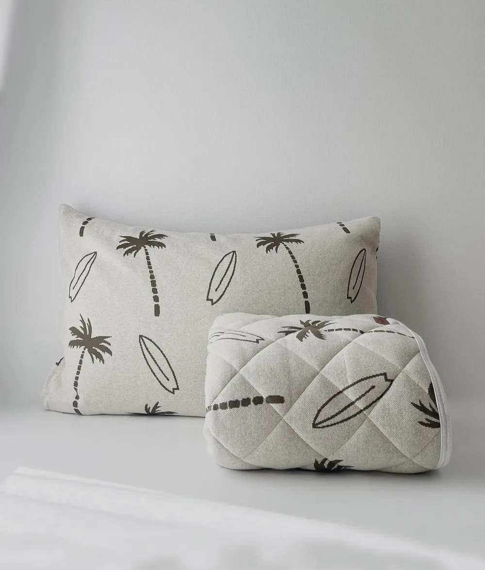 Bengali Quilt | King Single | Olive Surfing Palm