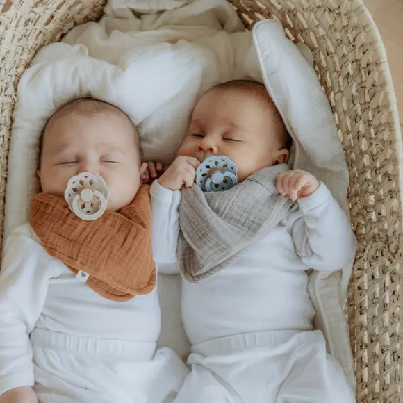 BIBS Boheme Pacifier Duo - Baby Blue   Island Sea
