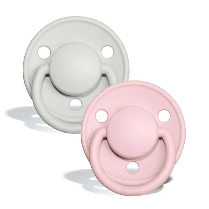 BIBS Pacifier Duo De Lux | Silicone | Haze/Blossom