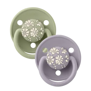 BIBS Pacifier Duo De Lux | Silicone | Liberty Capel | Sage