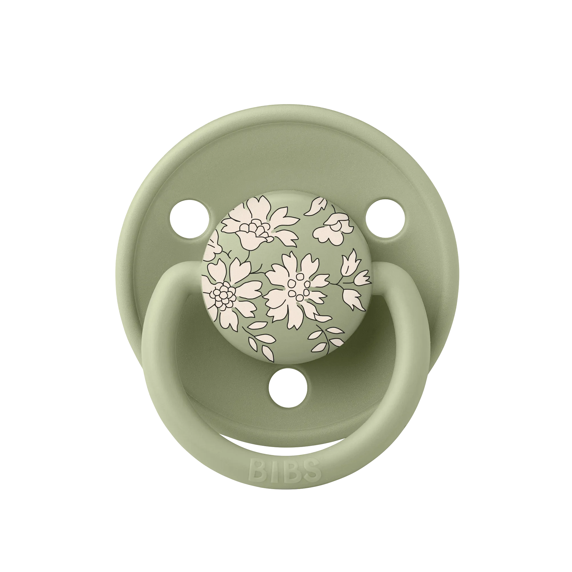 BIBS Pacifier Duo De Lux | Silicone | Liberty Capel | Sage