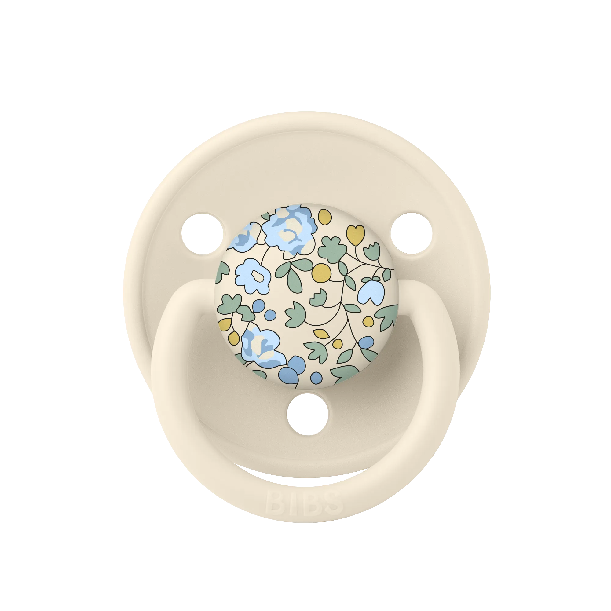 BIBS Pacifier Duo De Lux | Silicone | Liberty Eloise | Baby Blue