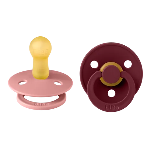 BIBS Pacifier Duo - Dusty Pink   Elderberry
