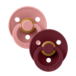 BIBS Pacifier Duo - Dusty Pink   Elderberry
