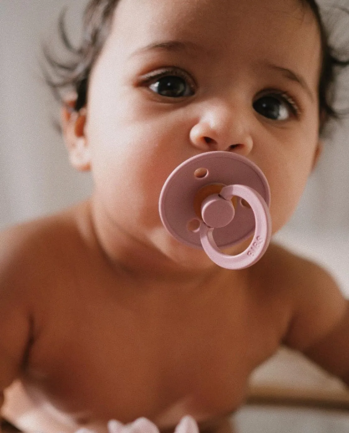 BIBS Pacifier Duo - Dusty Pink   Elderberry