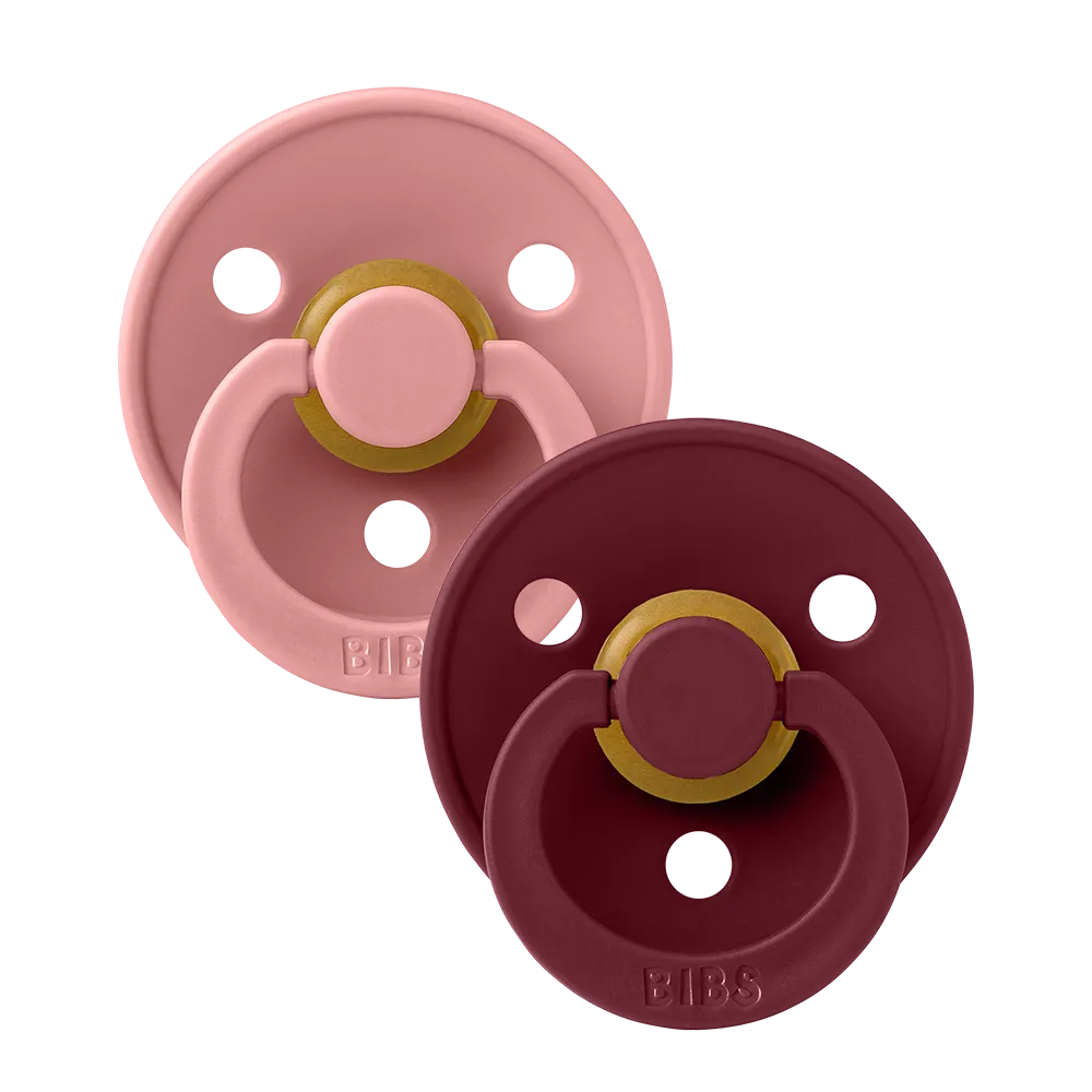 BIBS Pacifier Duo - Dusty Pink   Elderberry