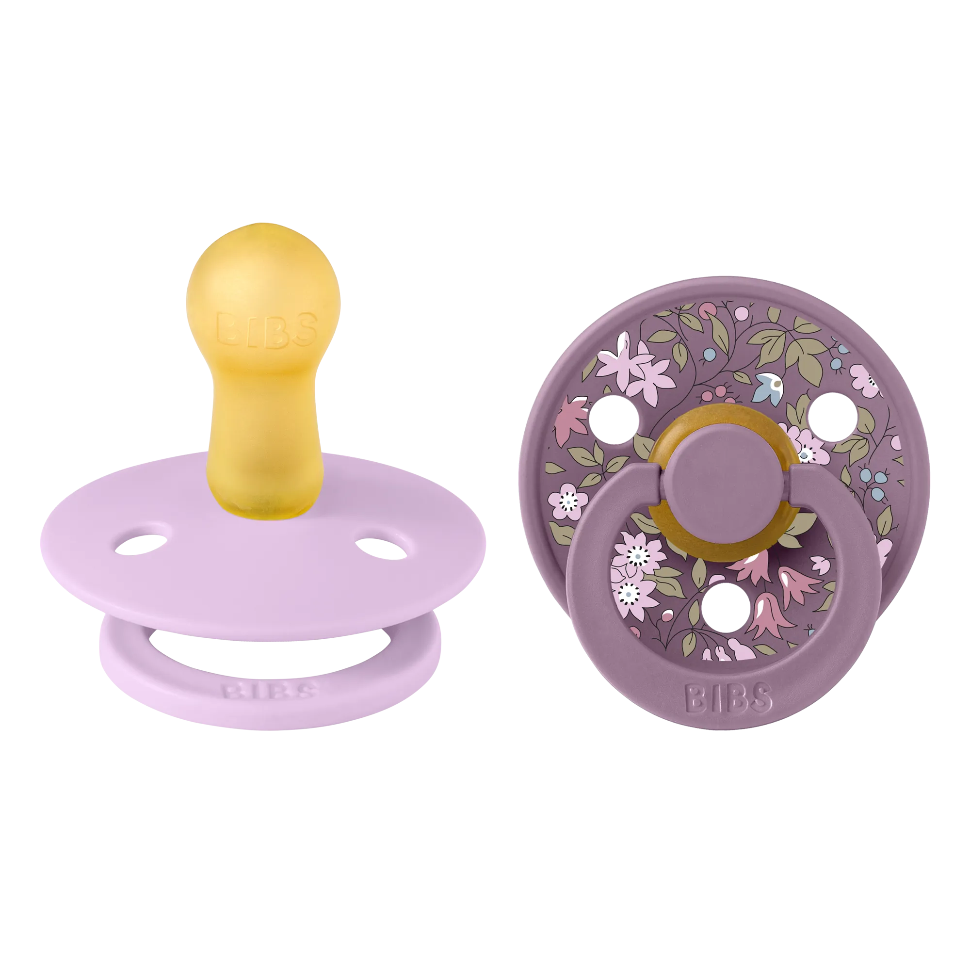 BIBS Pacifier Duo - Liberty Chamomile Lawn | Violet Sky