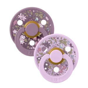 BIBS Pacifier Duo - Liberty Chamomile Lawn | Violet Sky