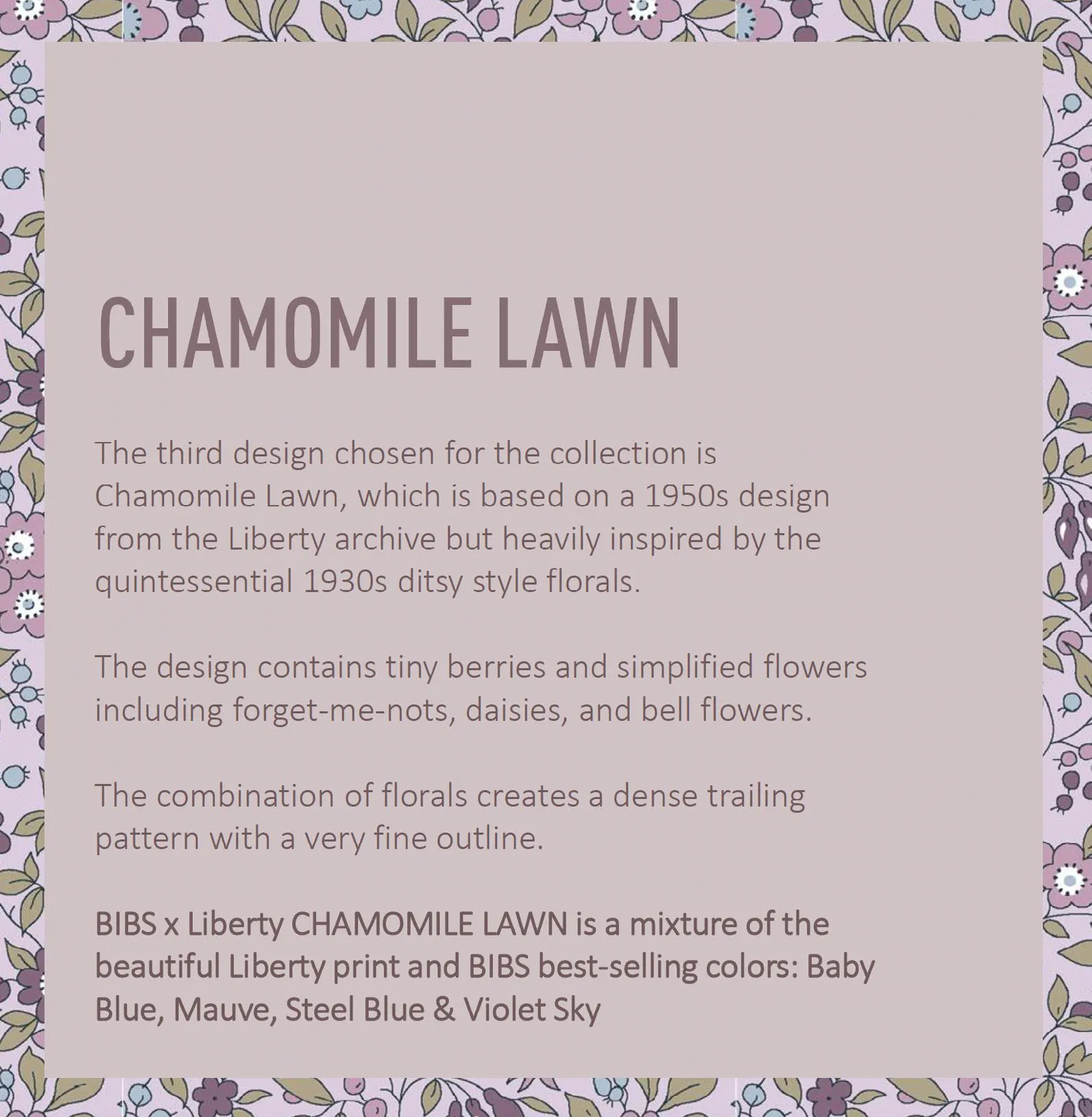BIBS Pacifier Duo - Liberty Chamomile Lawn | Violet Sky