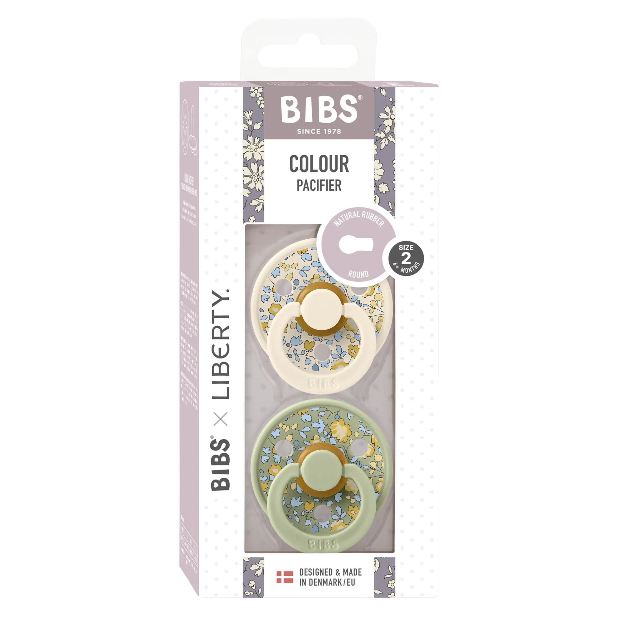 BIBS Pacifier Duo - Liberty Eloise | Sage