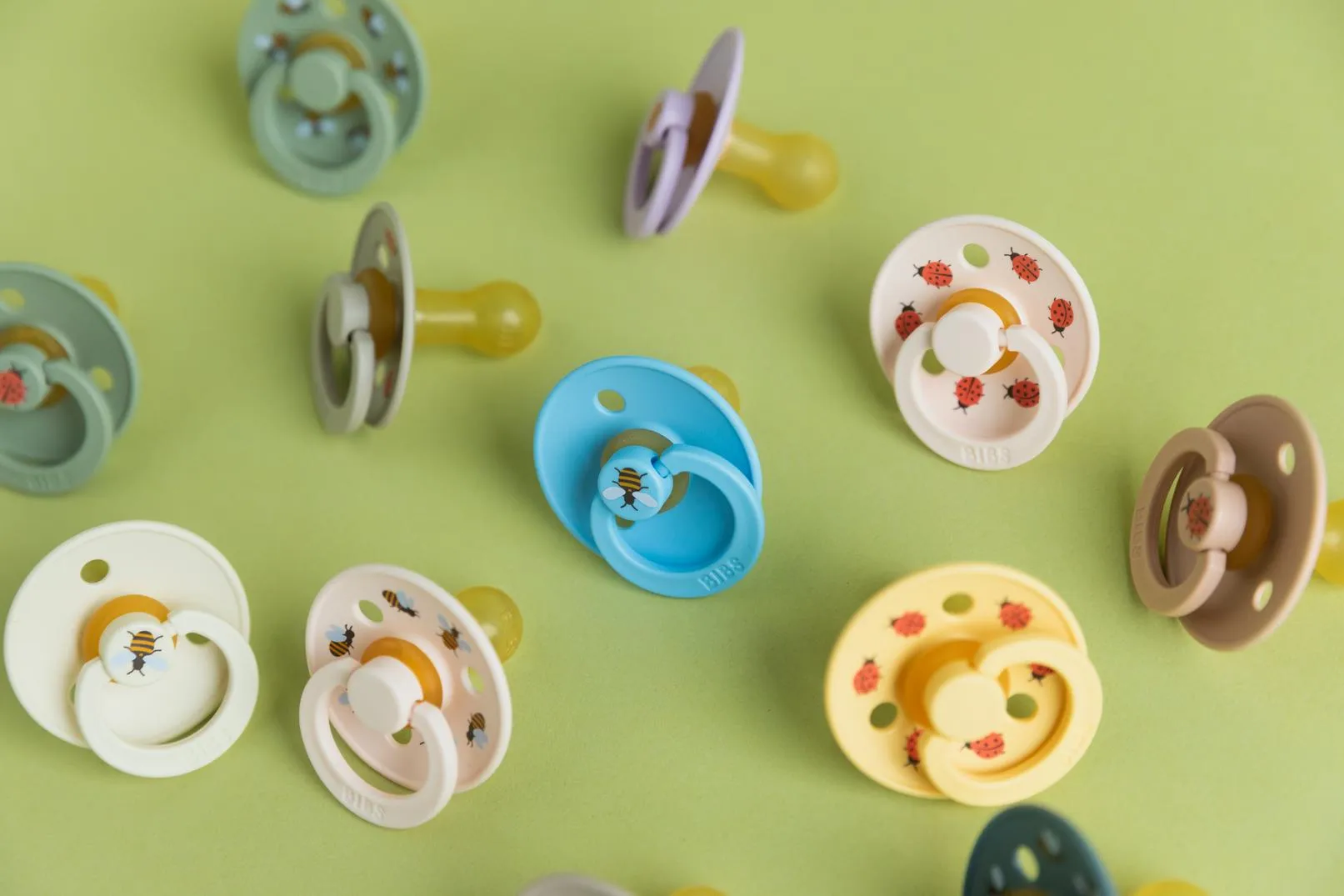 BIBS Pacifier Duo - Urban Garden | Bumblebee Ivory Mix