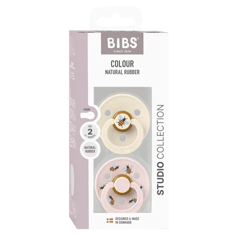 BIBS Pacifier Duo - Urban Garden | Bumblebee Ivory Mix