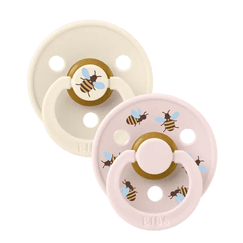 BIBS Pacifier Duo - Urban Garden | Bumblebee Ivory Mix