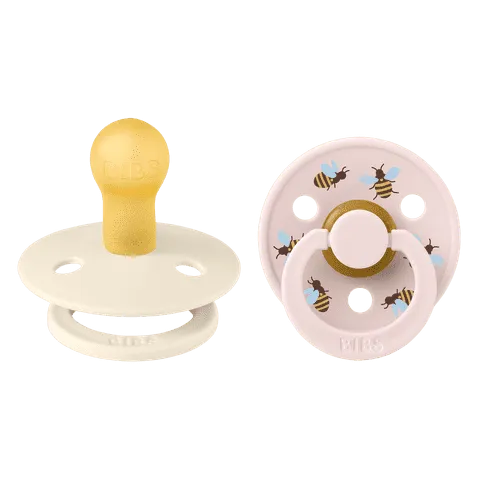 BIBS Pacifier Duo - Urban Garden | Bumblebee Ivory Mix