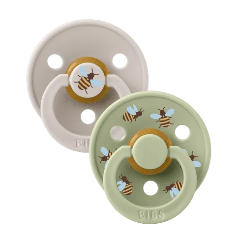 BIBS Pacifier Duo - Urban Garden | Bumblebee Mushroom Mix