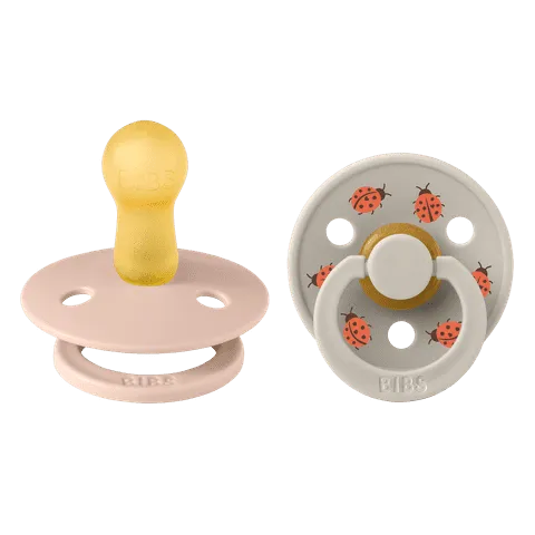 BIBS Pacifier Duo - Urban Garden | Ladybug Blush Mix