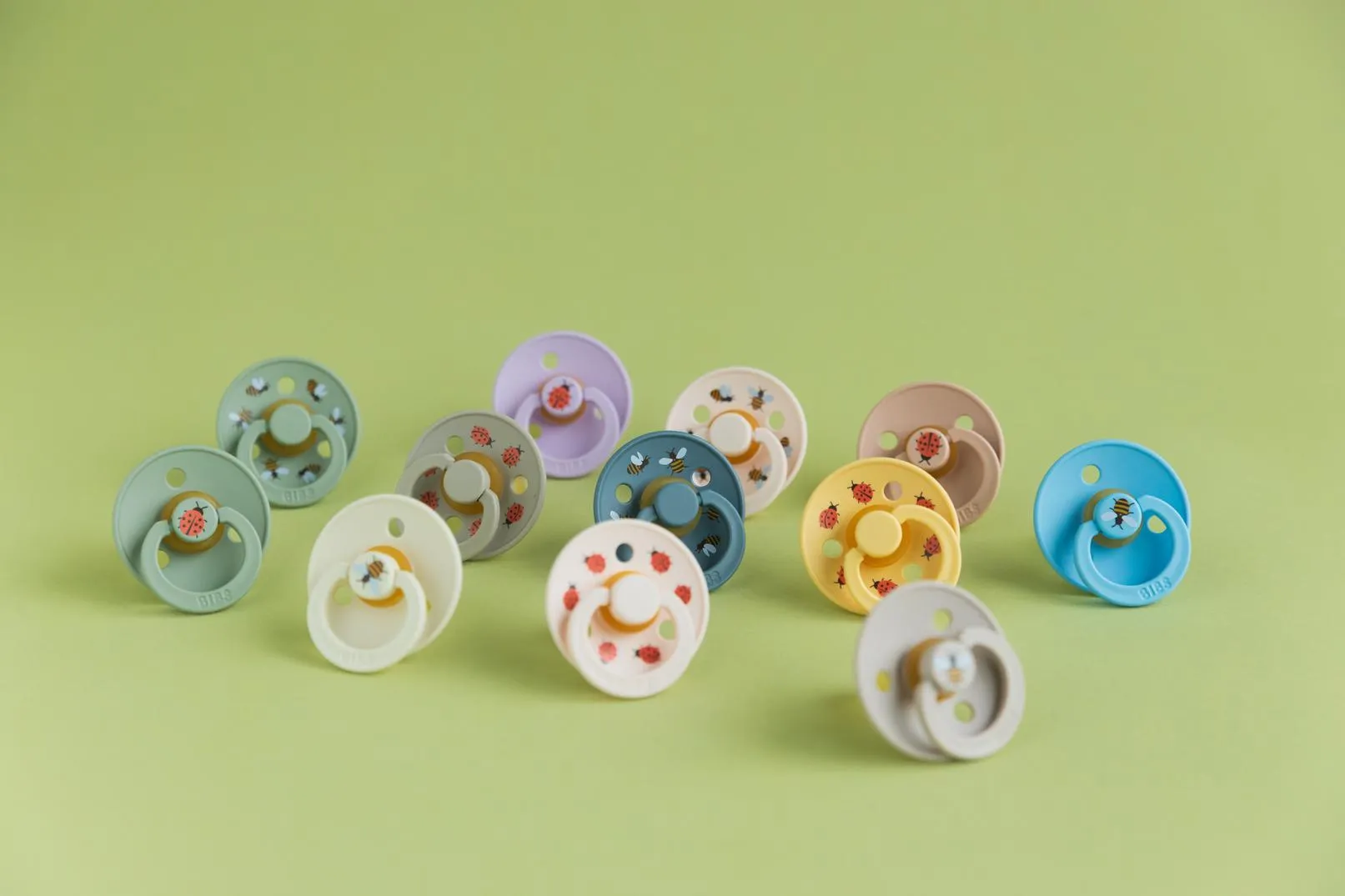 BIBS Pacifier Duo - Urban Garden | Ladybug Blush Mix
