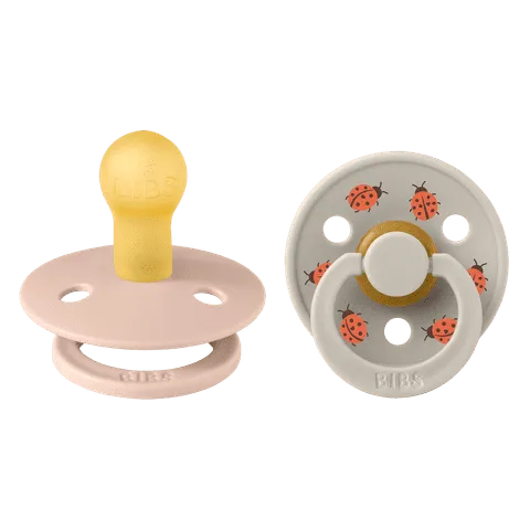 BIBS Pacifier Duo - Urban Garden | Ladybug Blush Mix