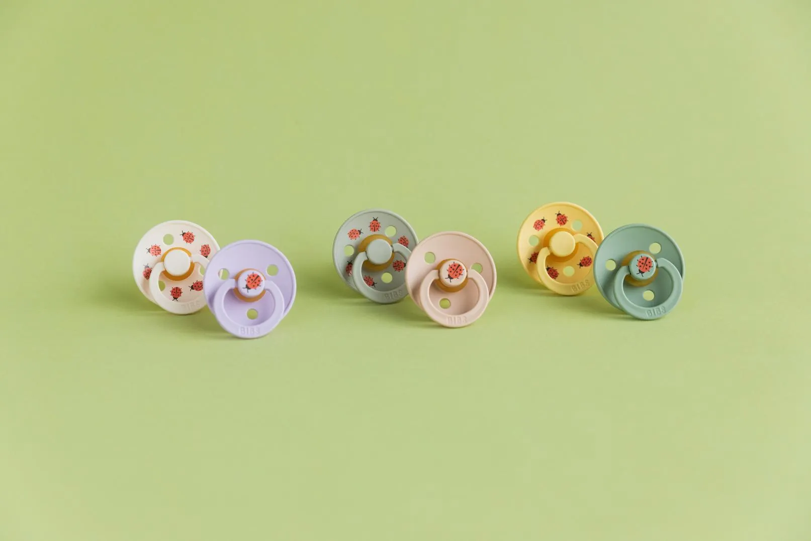 BIBS Pacifier Duo - Urban Garden | Ladybug Blush Mix