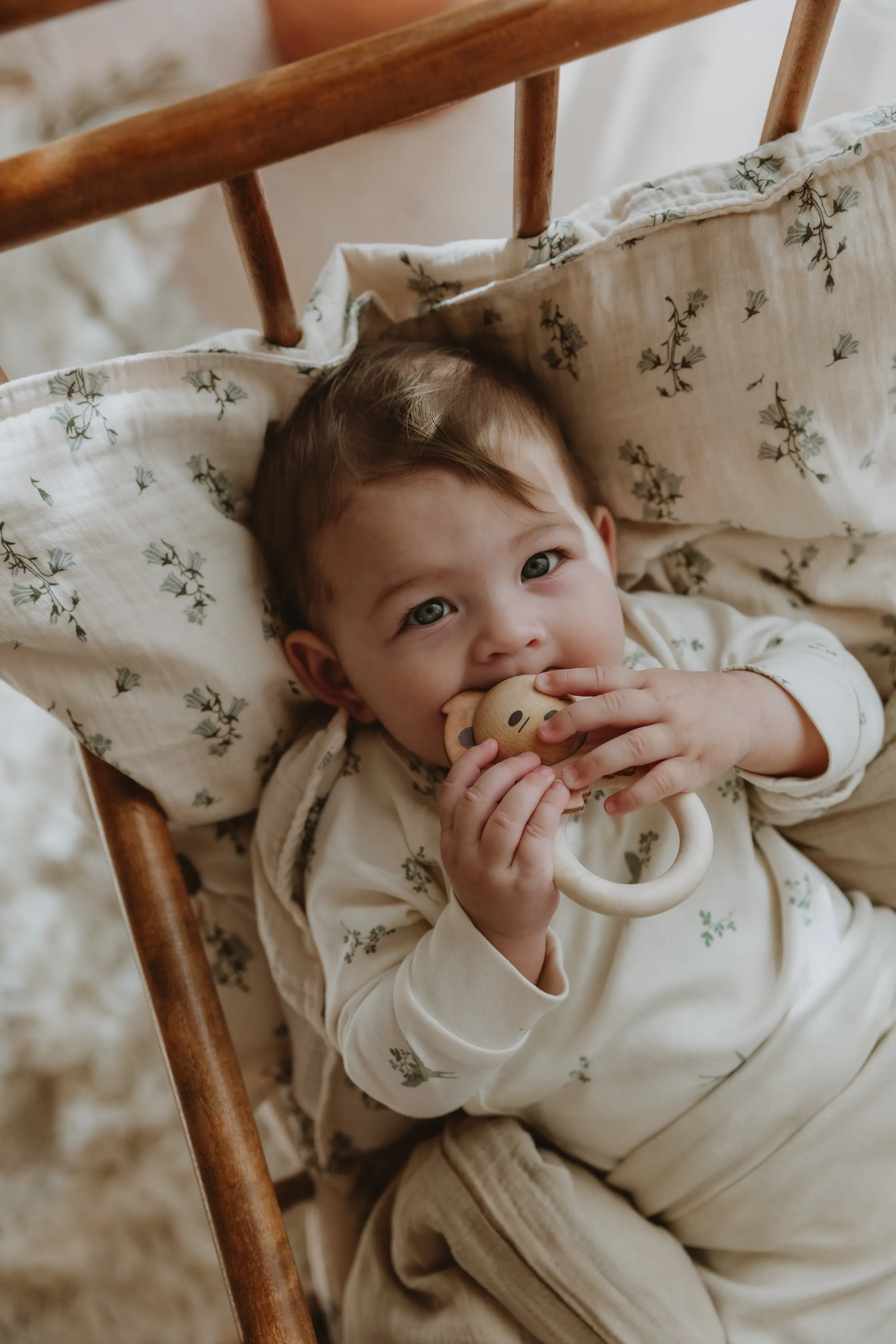 Bluebell Muslin Pillowcase